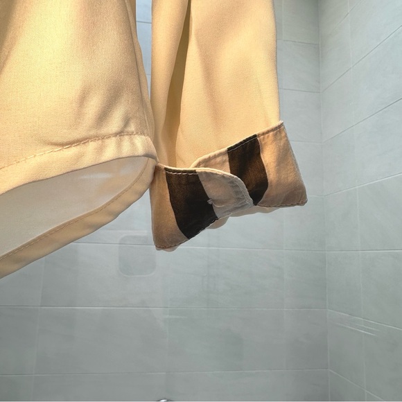 Burberry Button Down Shirt with Check Trim - Picture 3 of 5